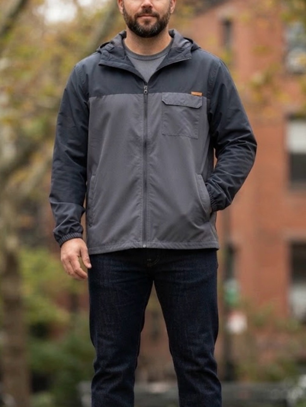 Voyager Hooded Windwear Jacket XXL Total Eclipse Outdoor Urban Streetwear